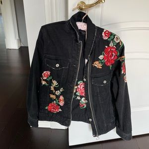 Zara black denim jacket